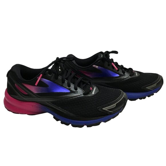 Brooks Launch 4 Women's Running Shoes Size 8.5 Sneakers Black Pink Blue Mesh - Picture 9 of 9
